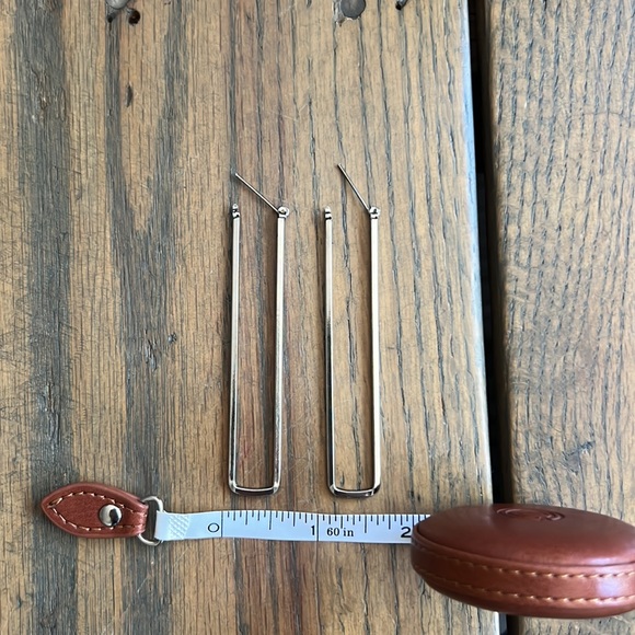 3” Drop Fashion Earrings - Silver - Picture 4 of 4